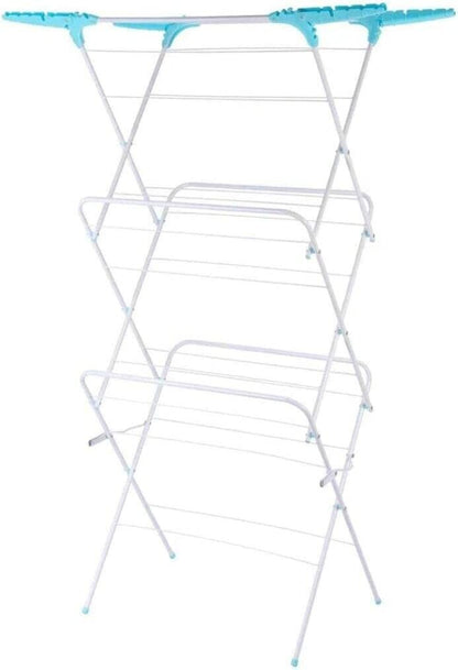 3 Tier Metal  Airer Cloth Dryer Clothes Laundry Folding Free Standing Horse Rack