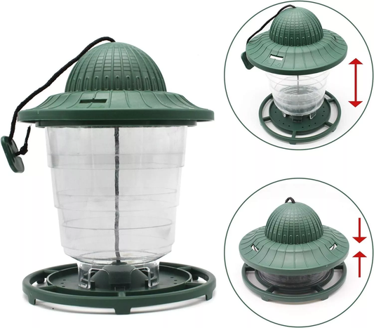 Hanging Lantern Bird Wild Sparrow Seed Feed Nut Station Feeder Plastic Foldable