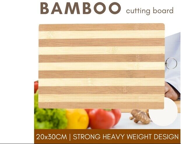 Large Bamboo Wooden Chopping Board Cutting Serving Kitchen Utensil Food Catering