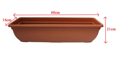 Plastic Pot Trough Plant Winchester Bel Garden Flower Patio Rectangle Planter UK