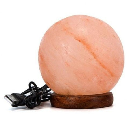 Himalayan Salt Lamp Natural Ionizing Crystal Ball Shape Dimmer Control UK Plug