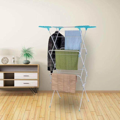 3 Tier Metal  Airer Cloth Dryer Clothes Laundry Folding Free Standing Horse Rack