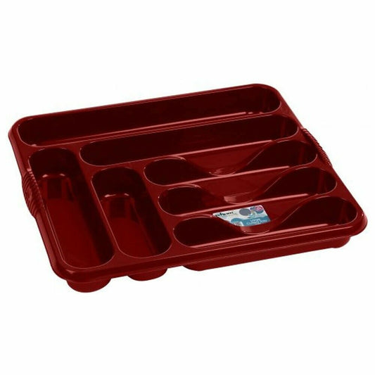 Plastic 7 Compartment Cutlery Tray Holder Organiser Drawer Insert Tidy Storage