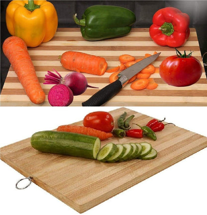 Large Bamboo Wooden Chopping Board Cutting Serving Kitchen Utensil Food Catering