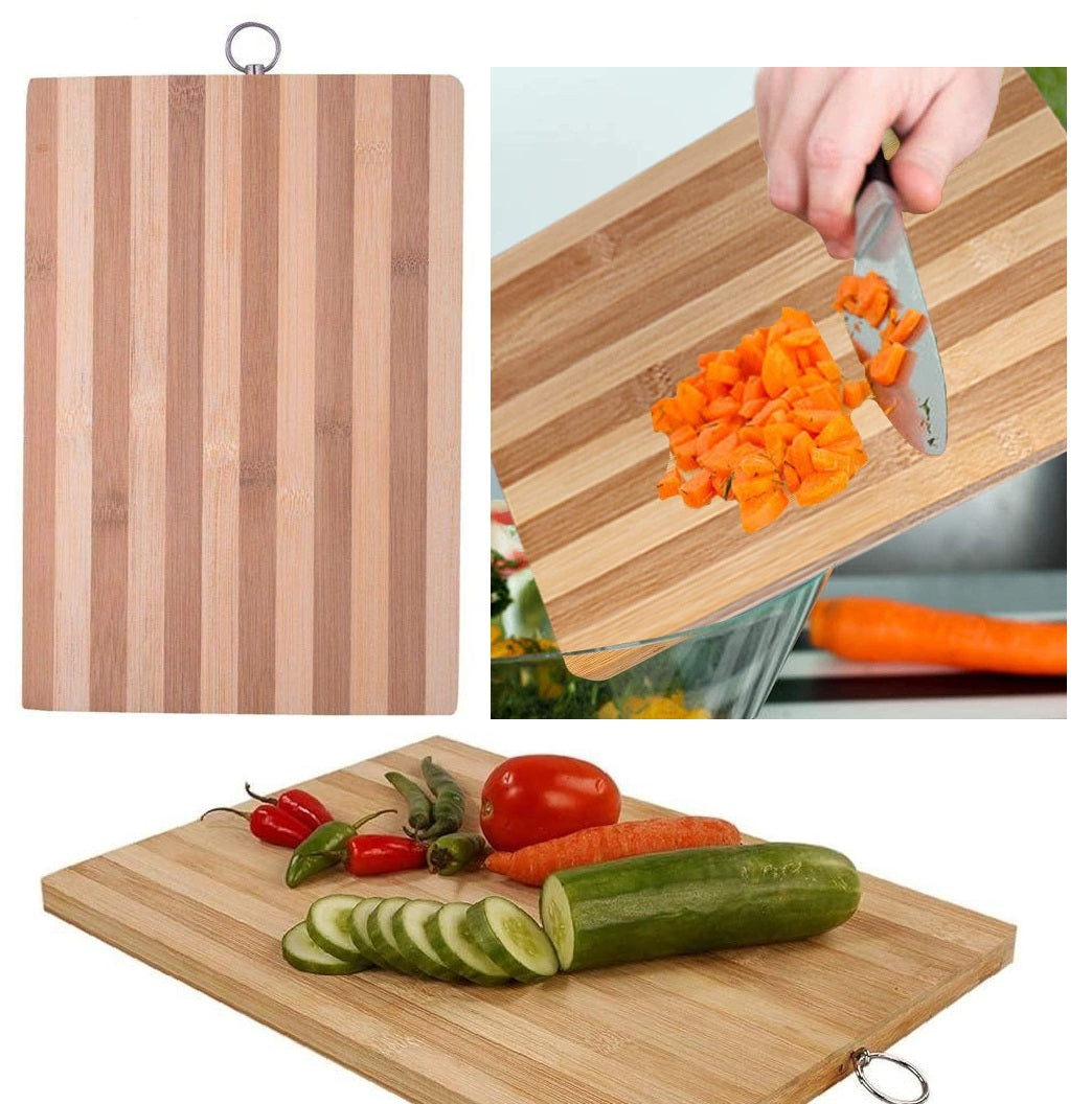 Large Bamboo Wooden Chopping Board Cutting Serving Kitchen Utensil Food Catering