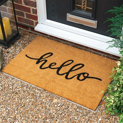 Large Welcome Door Entrance Mat Non Slip Absorbent Floor Doormat Indoor Outdoor