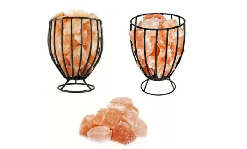 Natural Himalayan Salt Lamp 100% Authentic With Bulb & UK Plug, Pink Salt Lamps