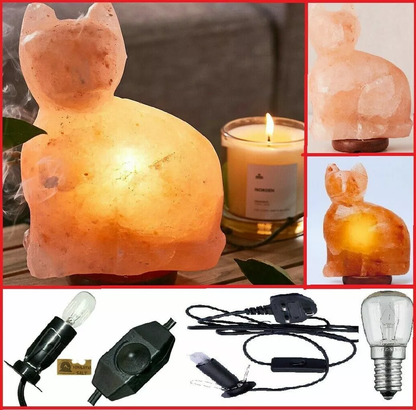 Natural Himalayan Salt Lamp 100% Authentic With Bulb & UK Plug, Pink Salt Lamps