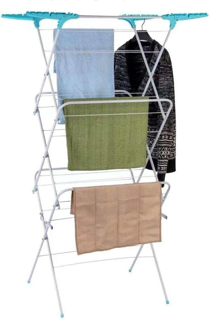 3 Tier Metal  Airer Cloth Dryer Clothes Laundry Folding Free Standing Horse Rack